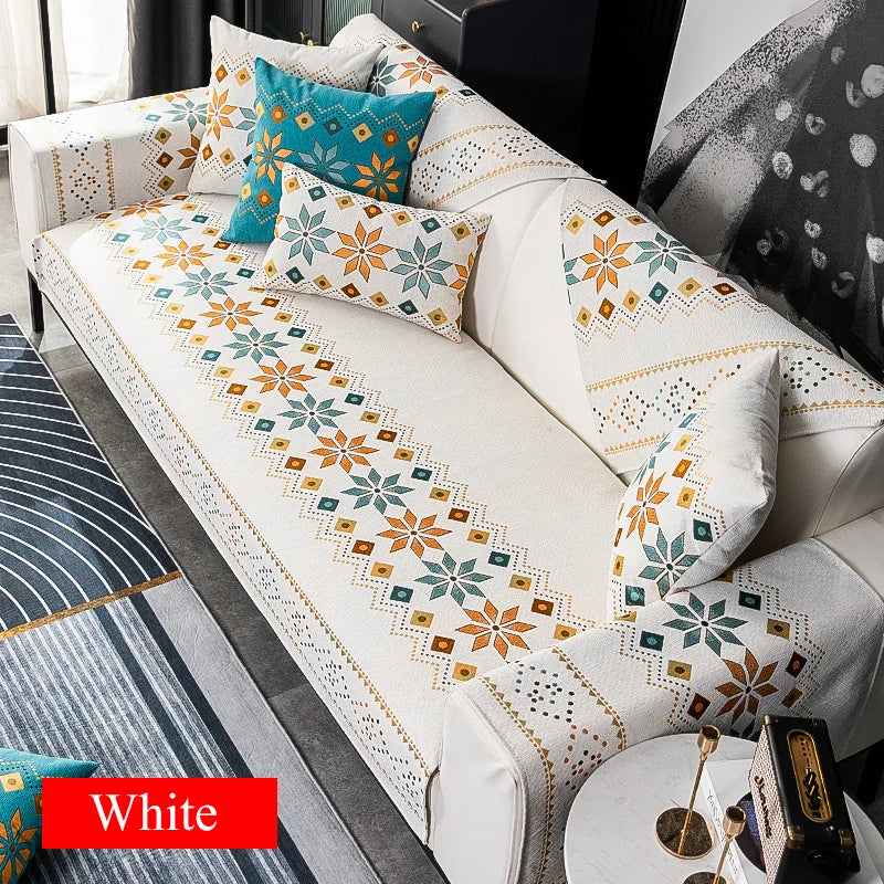 Decor Cedar Nordic Chenille Sofa Cover chenille sofa cover in United States - color and texture view 2 - 110x180cm size