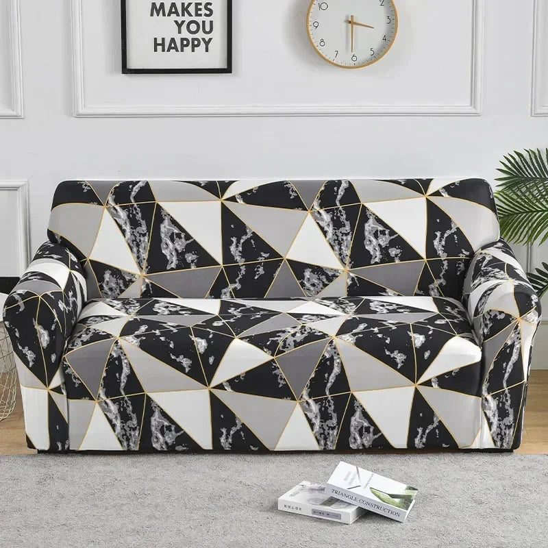 Decor Cedar Celeste Floral Stretch Sofa Cover lifestyle product image for stretch sofa cover in United States - 04 color, 1 size