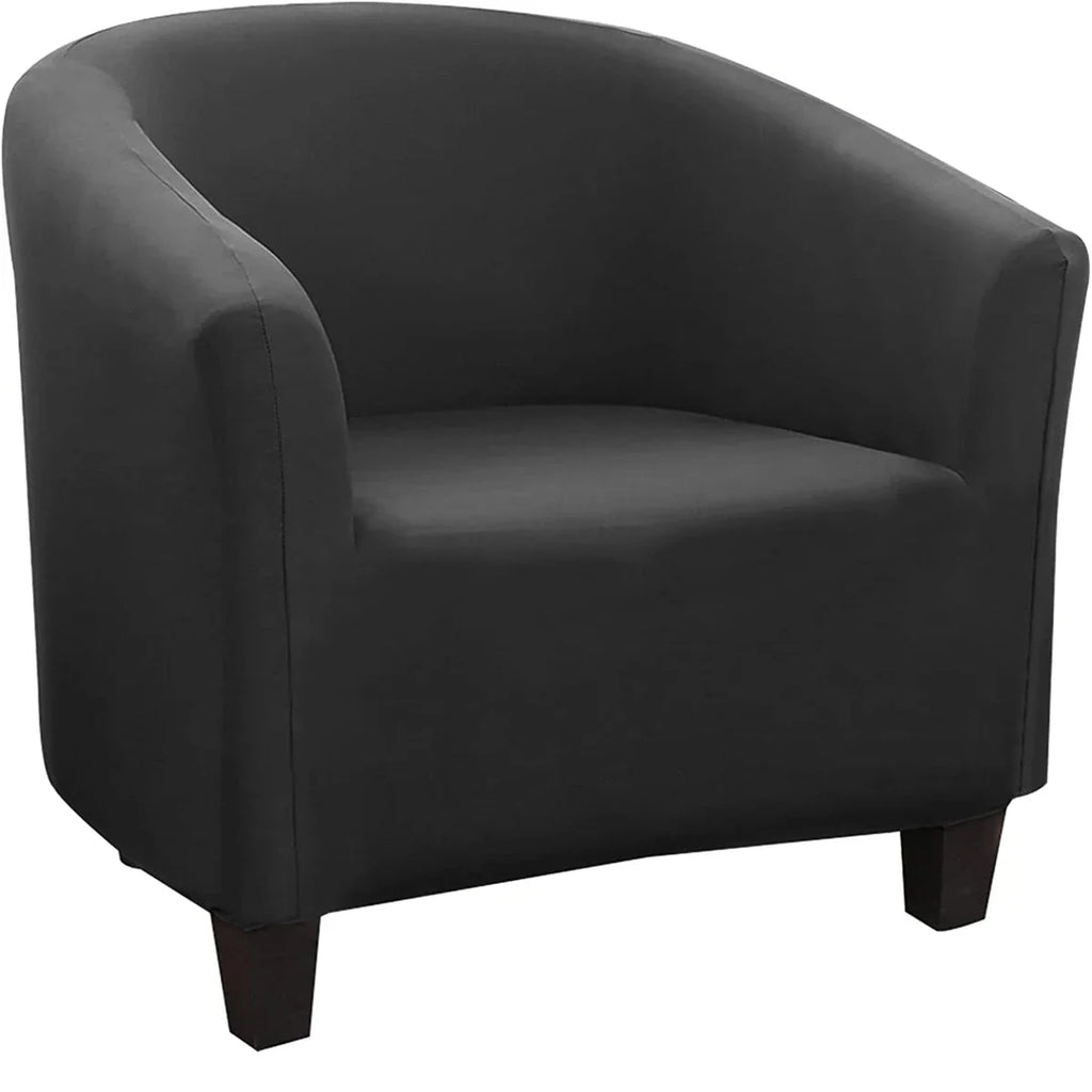 Decor Cedar Monaco Stretch Club Chair Slipcover lifestyle product image for stretch chair cover in United States