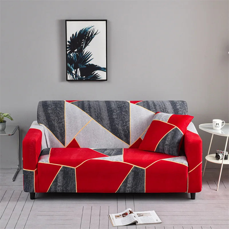 Decor Cedar Celeste Floral Stretch Sofa Cover stretch sofa cover in United States - color and texture view 2