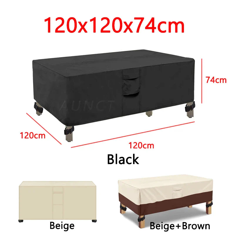 Decor Cedar Portsea L Shape Outdoor Sofa Cover lifestyle product image for water resistant outdoor sofa cover in United States - 320x320cm / Beige-Brown
