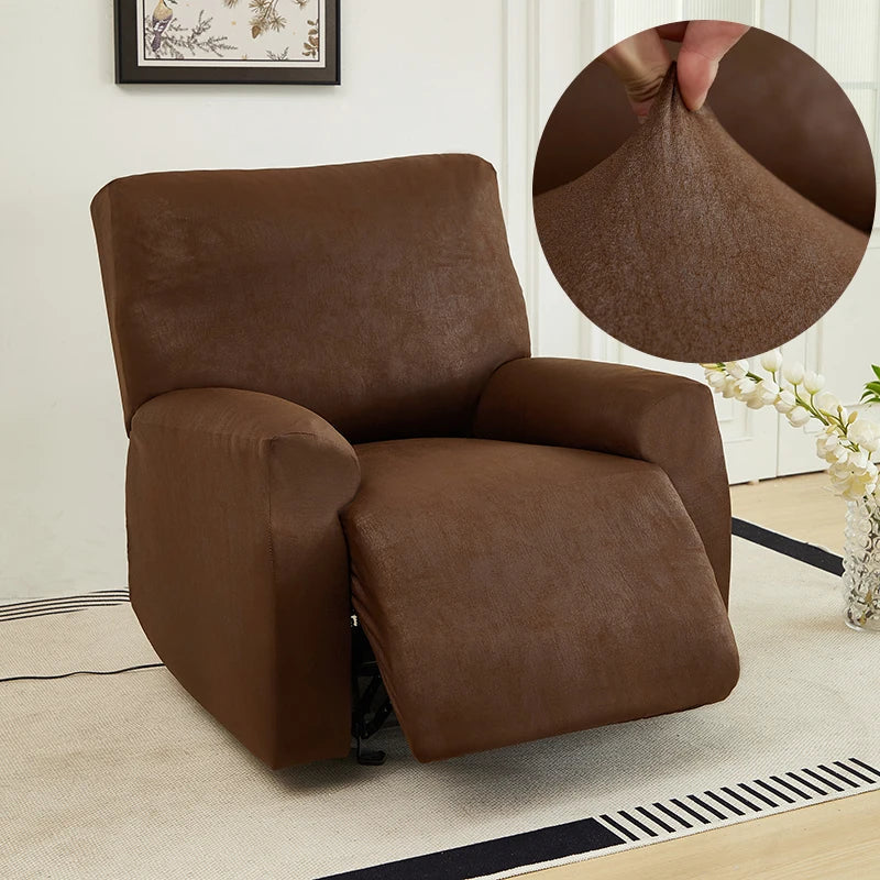 Decor Cedar Nero Water Resistant Recliner Sofa Cover lifestyle product image for water resistant recliner cover in United States - 8 color, 2 size