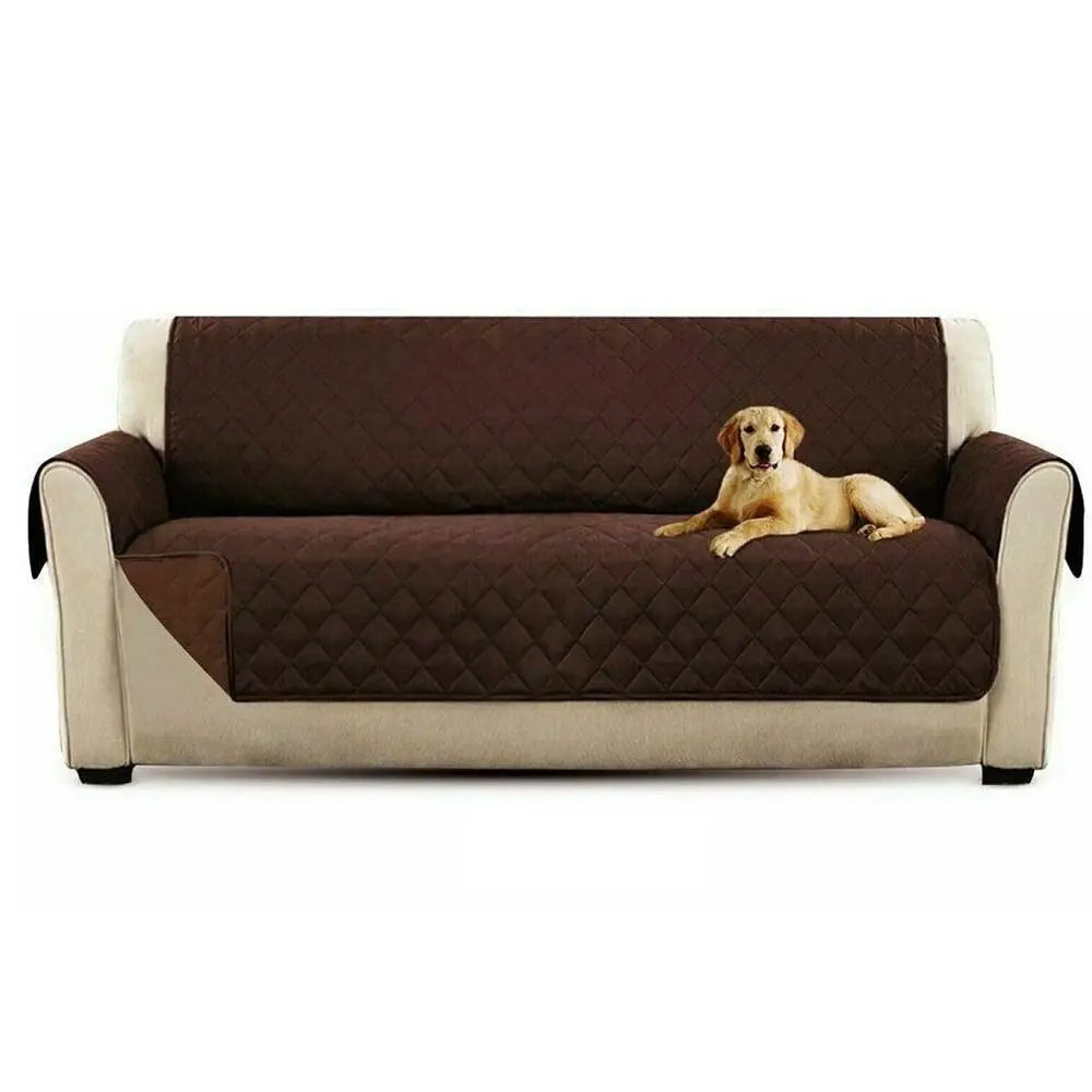 Decor Cedar Quinn Water Resistant Quilted Sofa Cover detail product image for water resistant sofa cover in United States - black / 3seat