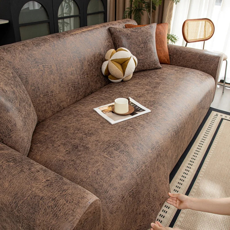 Decor Cedar Aria Water Resistant Stretch Sofa Cover stretch sofa cover in United States - color and texture view 2