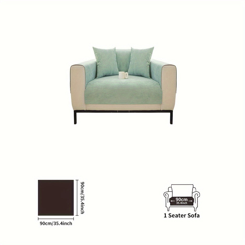 Decor Cedar Haven Pet Friendly Sofa Cover lifestyle product image for stretch sofa cover in United States