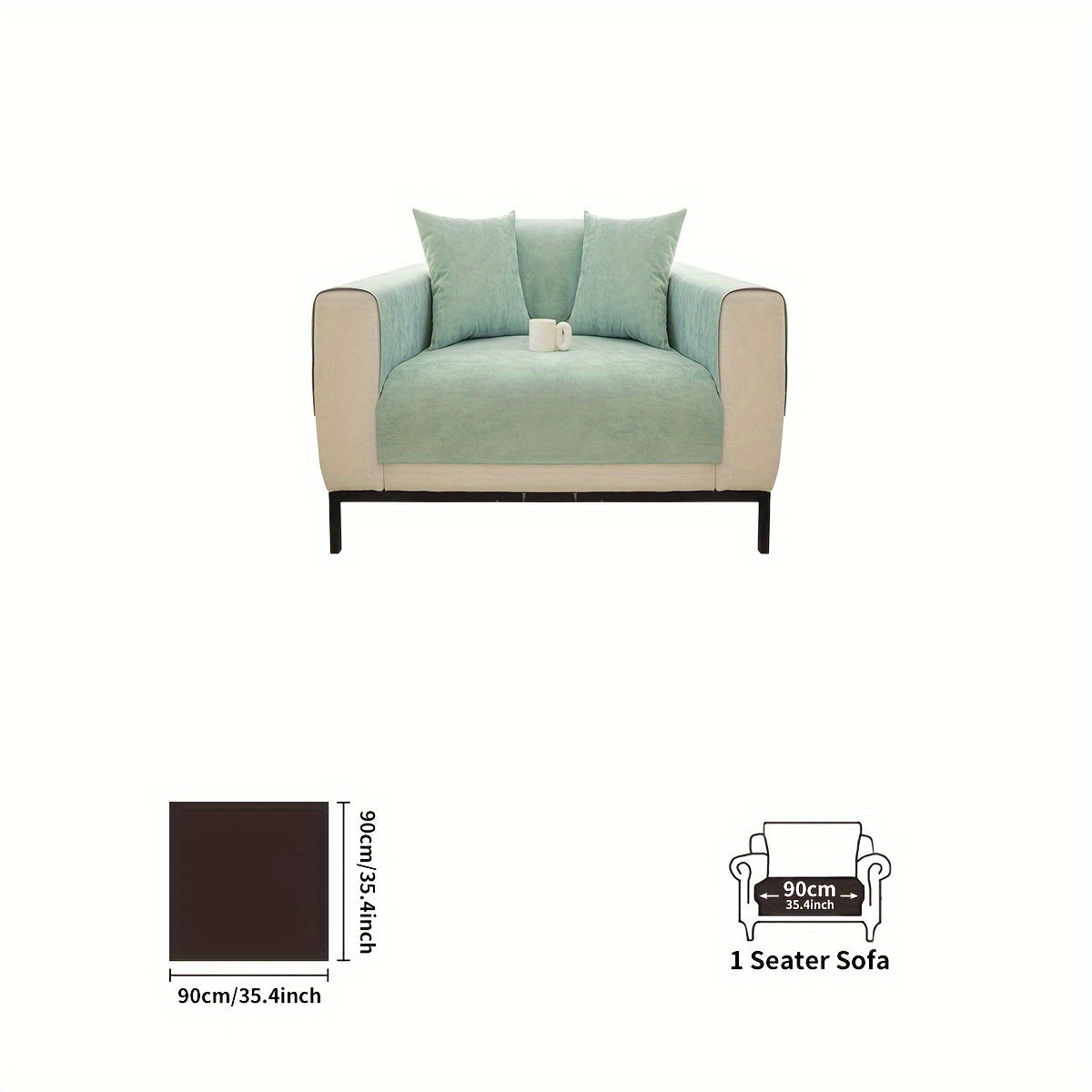 Decor Cedar Haven Pet Friendly Sofa Cover lifestyle product image for stretch sofa cover in United States