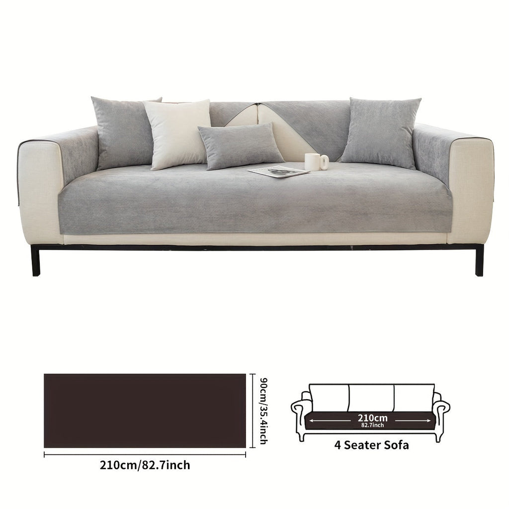 Decor Cedar Haven Pet Friendly Sofa Cover lifestyle product image for stretch sofa cover in United States