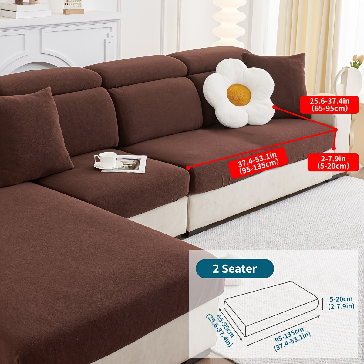 Decor Cedar Orana Non Slip Pet Sofa Cover lifestyle product image for stretch sofa cover in United States