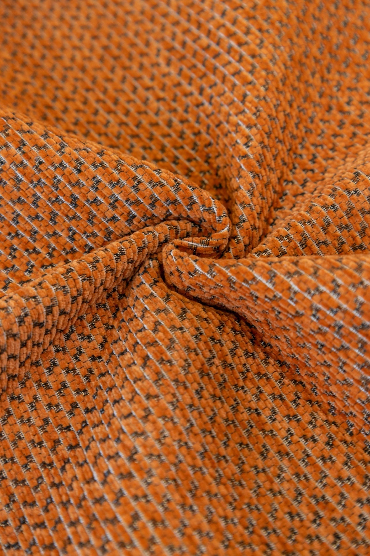 Decor Cedar Alessia Woven Chenille Sofa Seat Cover in Burnt Orange - detail image for chenille sofa cover pieces in United States