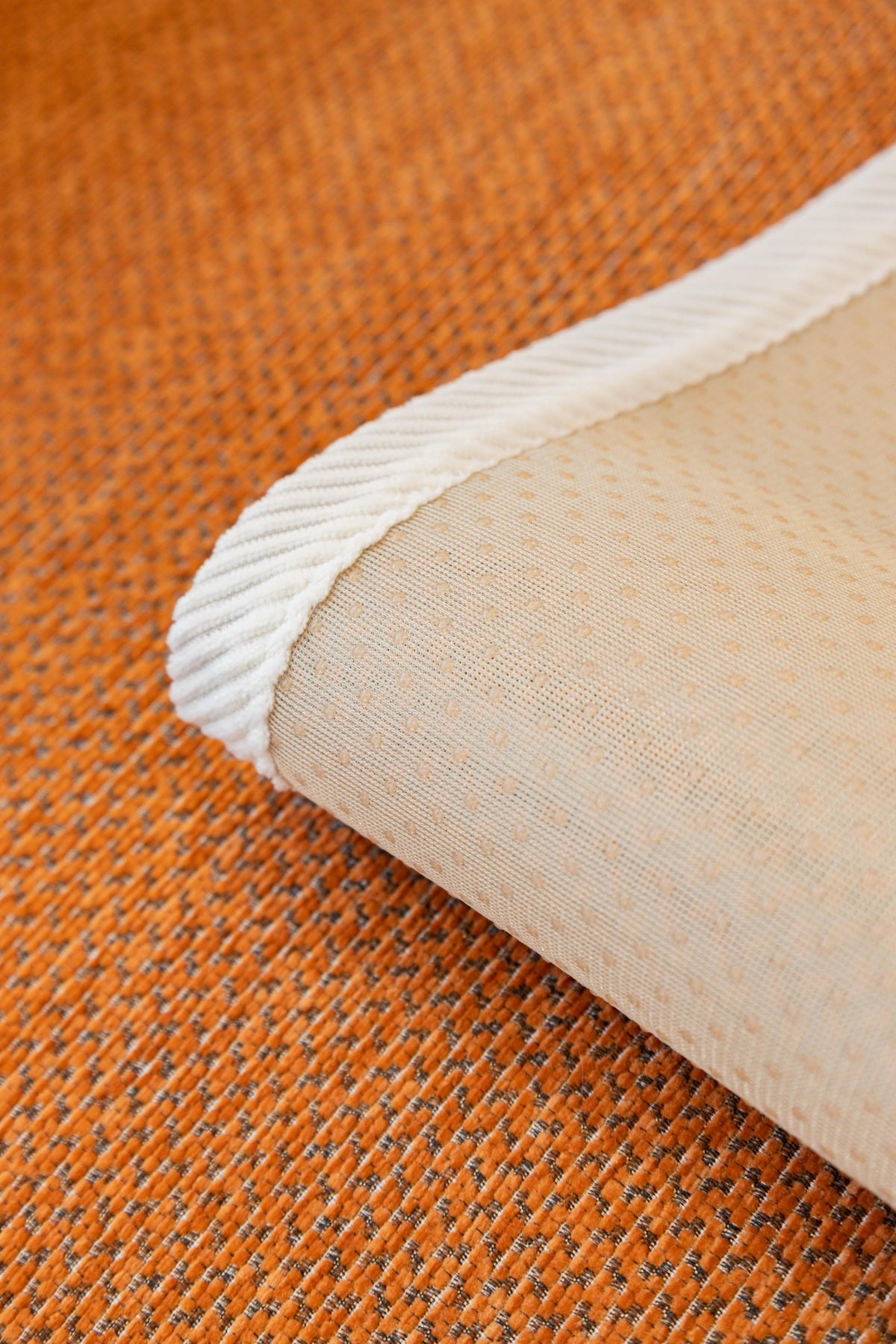 Decor Cedar Alessia Woven Chenille Sofa Seat Cover in Burnt Orange - detail image for chenille sofa cover pieces in United States