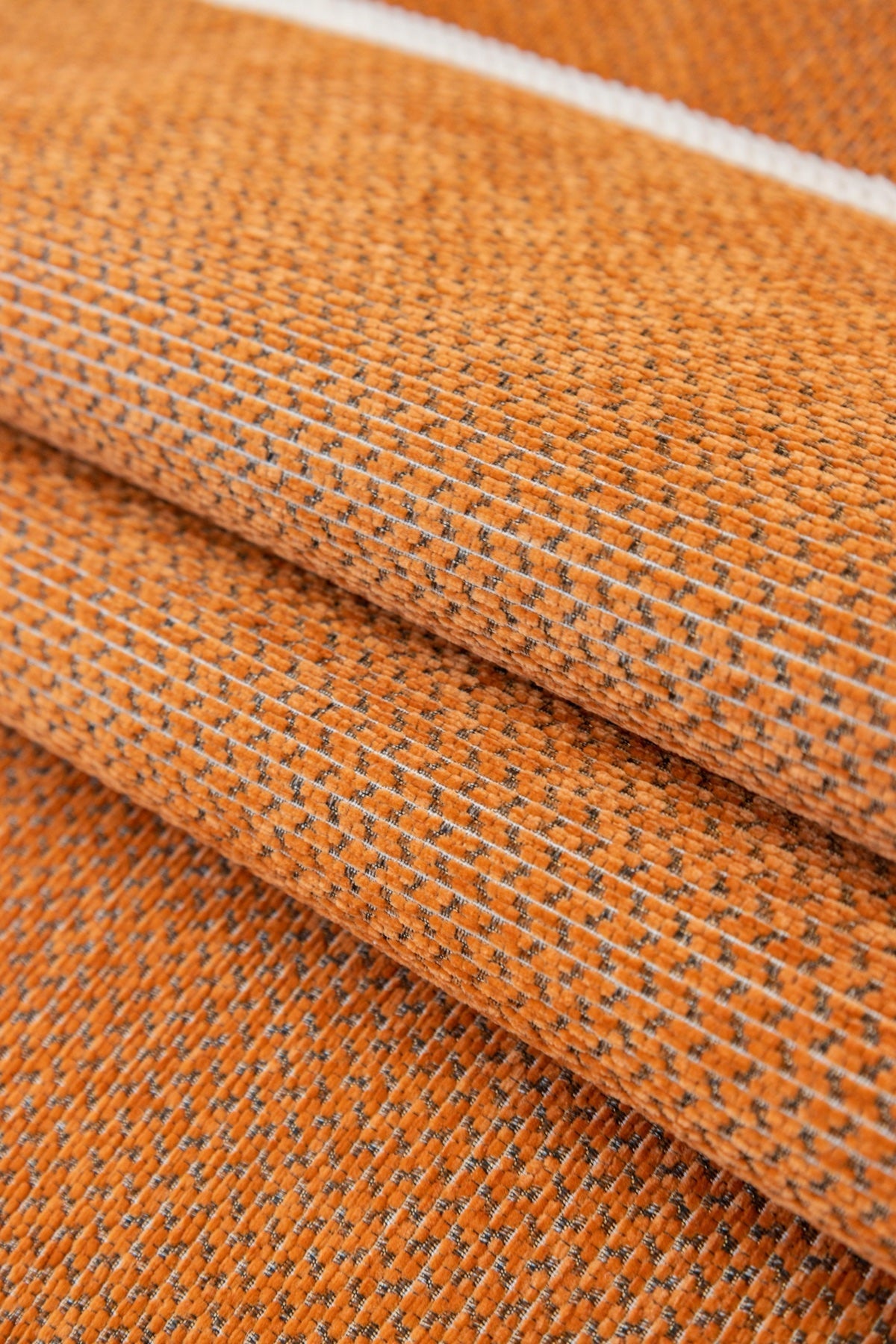 Decor Cedar Alessia Woven Chenille Sofa Seat Cover in Burnt Orange - detail image for chenille sofa cover pieces in United States