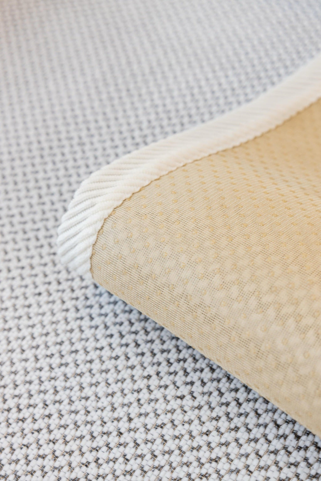 Decor Cedar Alessia Woven Chenille Sofa Seat Cover in Ivory Gray - detail image for chenille sofa cover pieces in United States