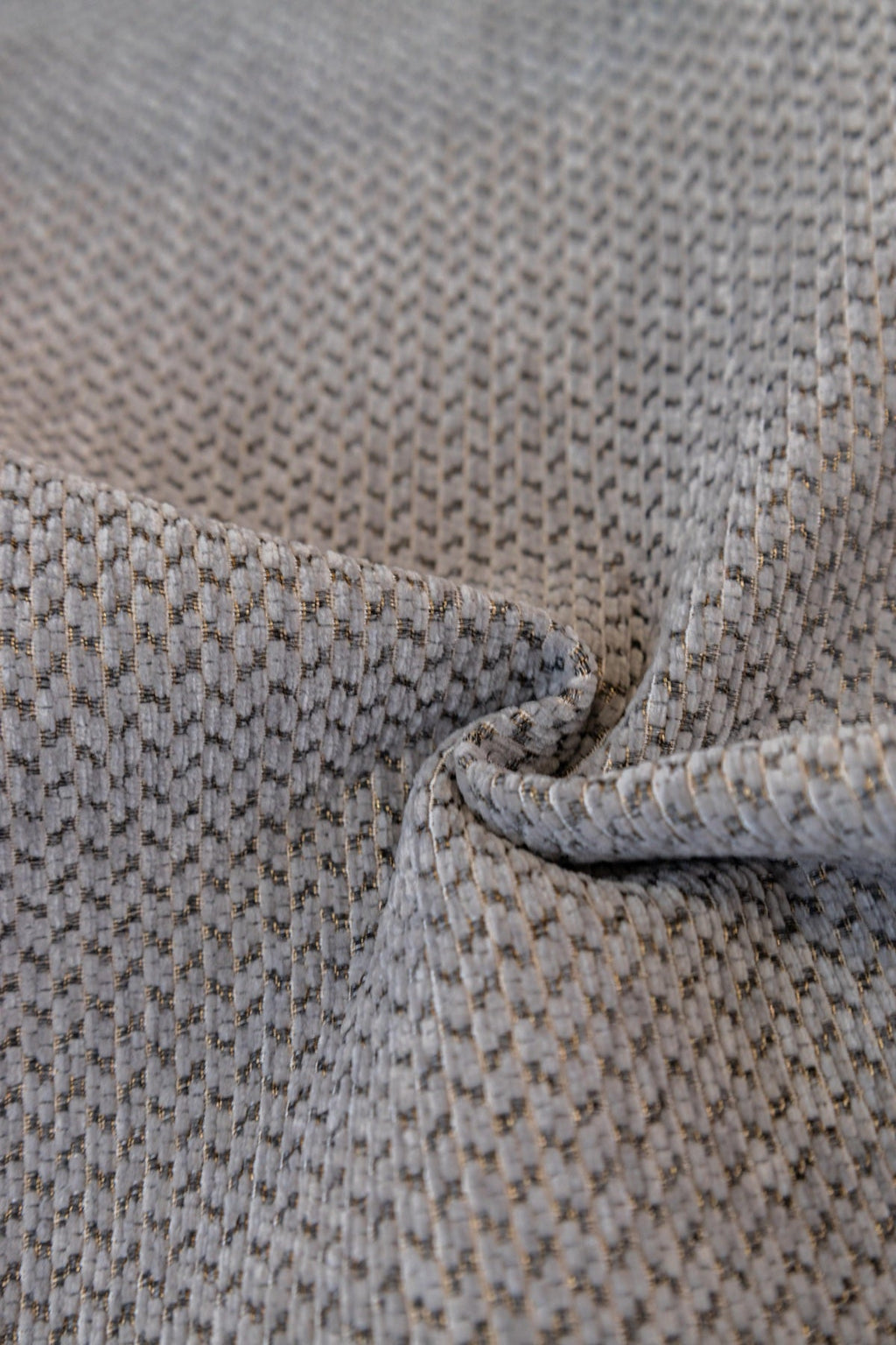 Decor Cedar Alessia Woven Chenille Sofa Seat Cover in Silver Gray - detail image for chenille sofa cover pieces in United States