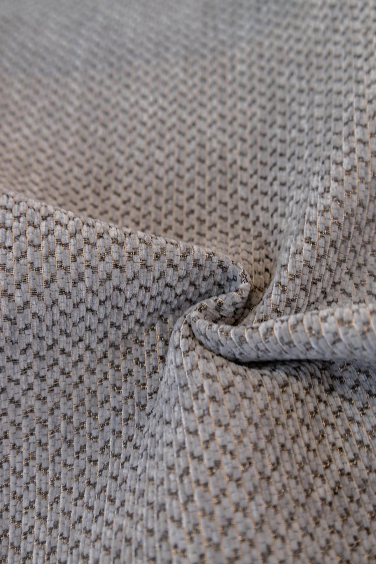 Decor Cedar Alessia Woven Chenille Sofa Seat Cover in Silver Gray - detail image for chenille sofa cover pieces in United States