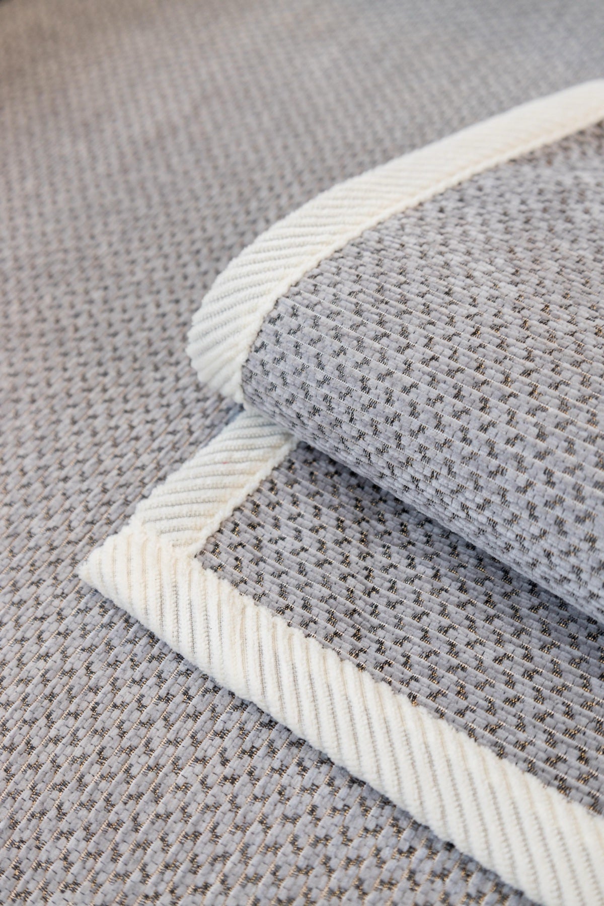 Decor Cedar Alessia Woven Chenille Sofa Seat Cover in Silver Gray - detail image for chenille sofa cover pieces in United States