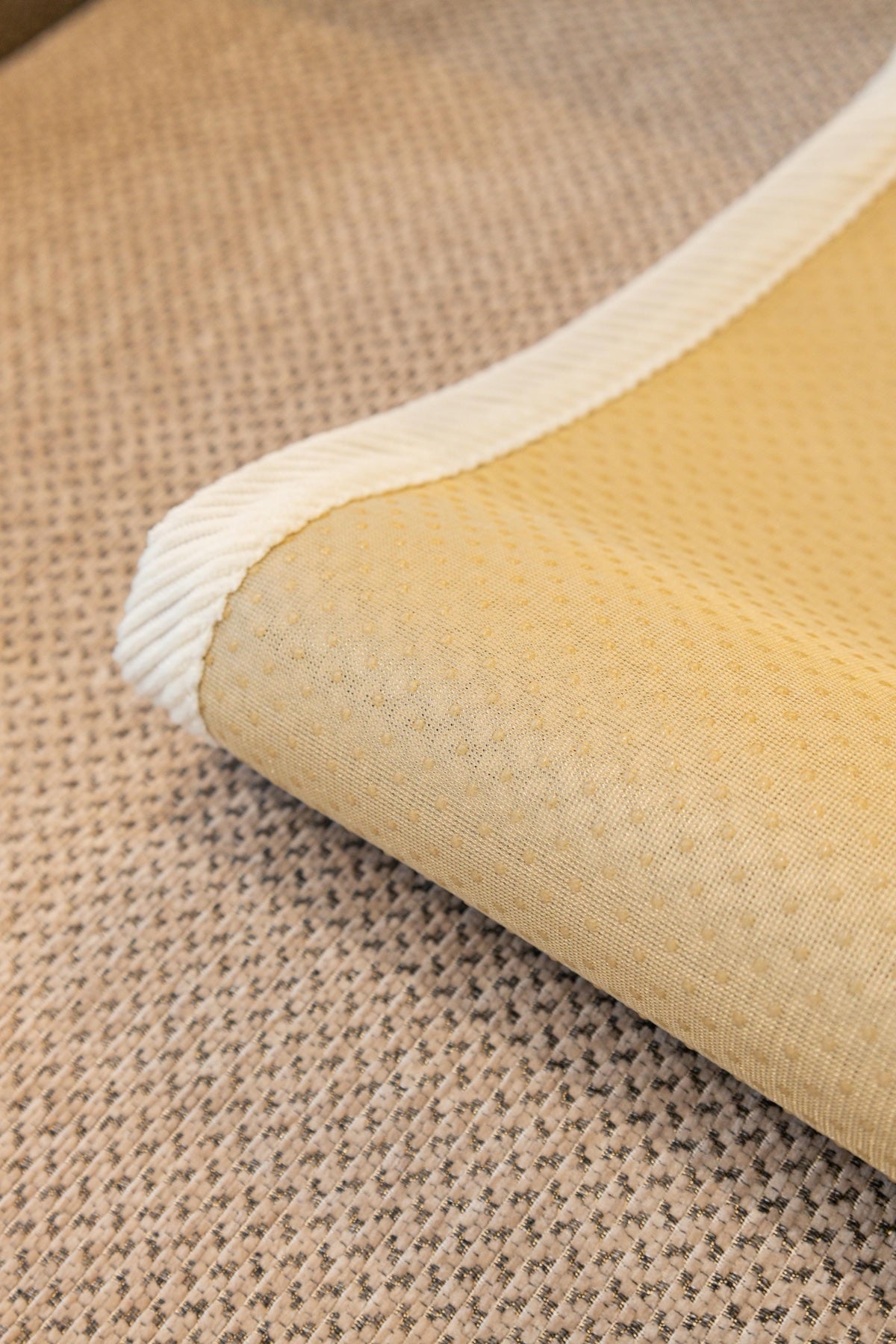 Decor Cedar Alessia Woven Chenille Sofa Seat Cover in Warm Beige - detail image for chenille sofa cover pieces in United States