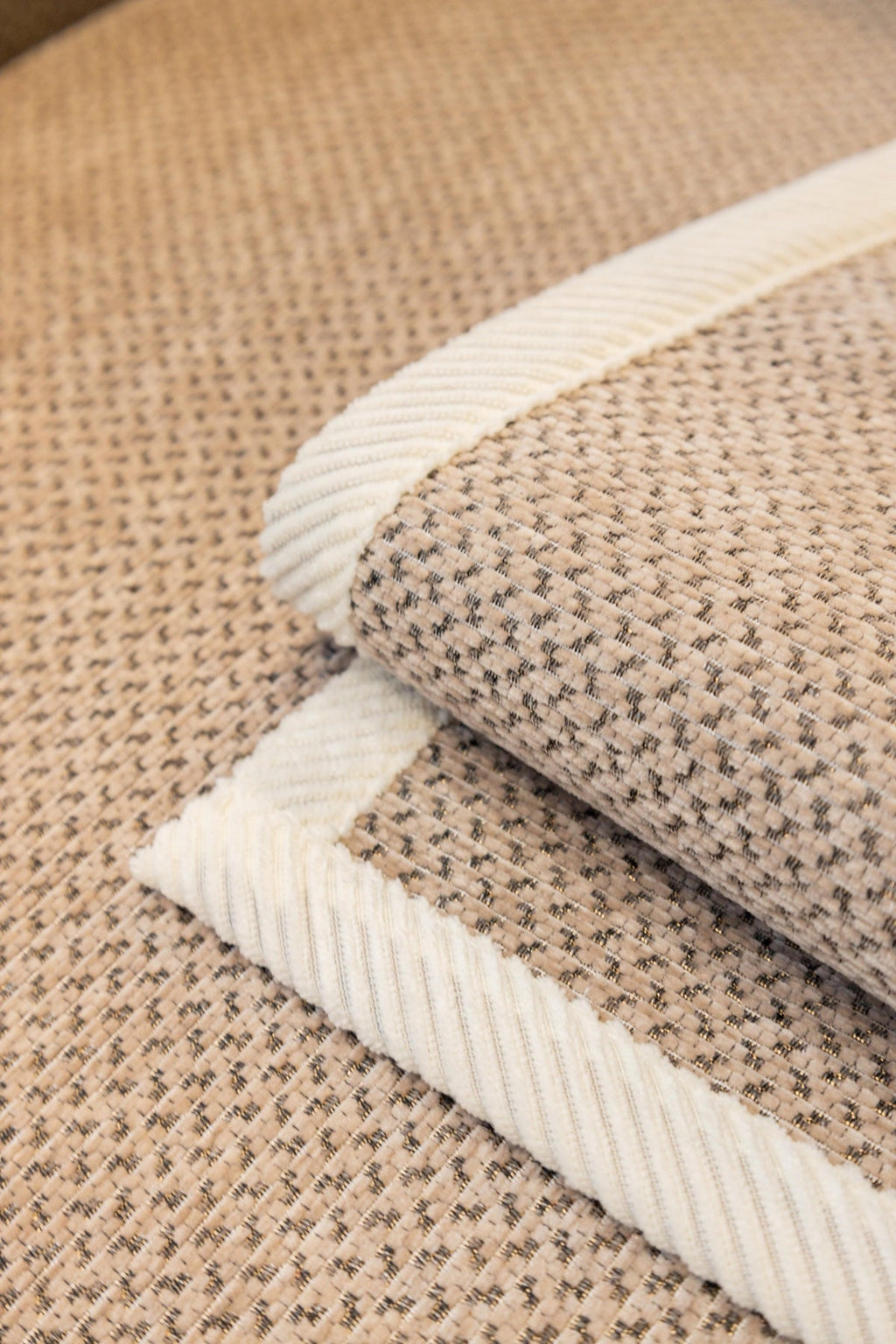 Decor Cedar Alessia Woven Chenille Sofa Seat Cover in Warm Beige - detail image for chenille sofa cover pieces in United States