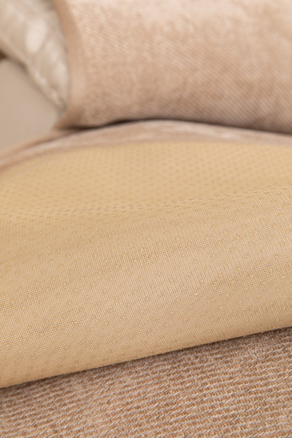 Decor Cedar Aria Textured Armchair Sofa Cover Pieces in Warm Taupe - non slip backing and edge finish for armchair sofa cover pieces in United States, image 16
