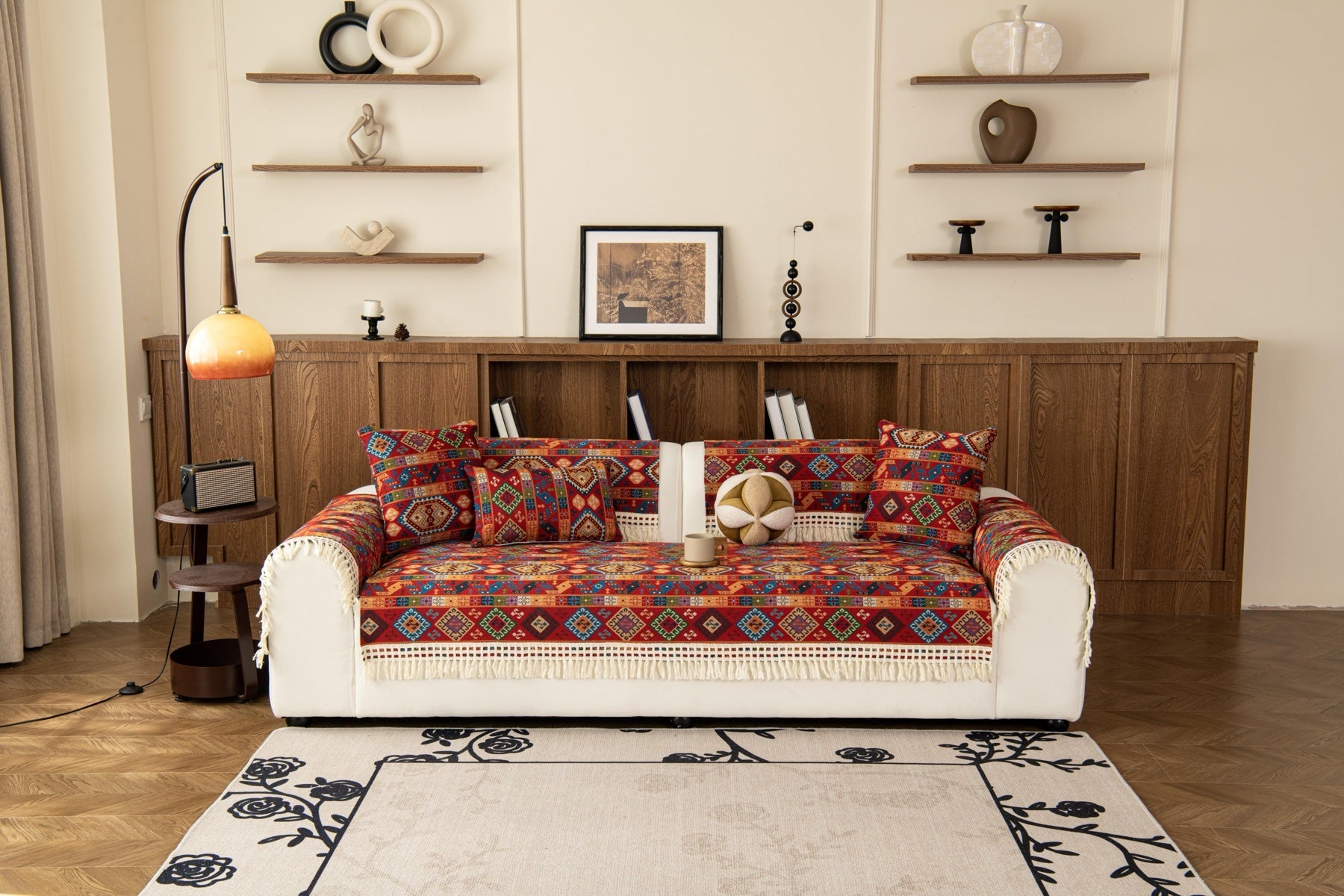 Decor Cedar Atlas Kilim Fringe Sofa Cover Piece - kilim sofa cover piece styling for kilim fringe sofa cover piece in United States, image 10