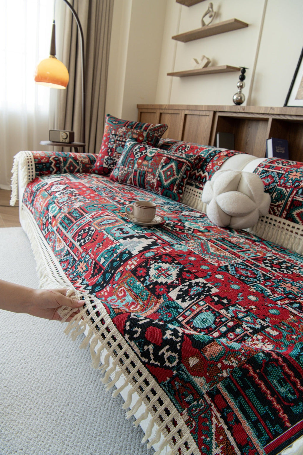 Decor Cedar Atlas Kilim Fringe Sofa Cover Piece - kilim sofa cover piece styling for kilim fringe sofa cover piece in United States, image 18