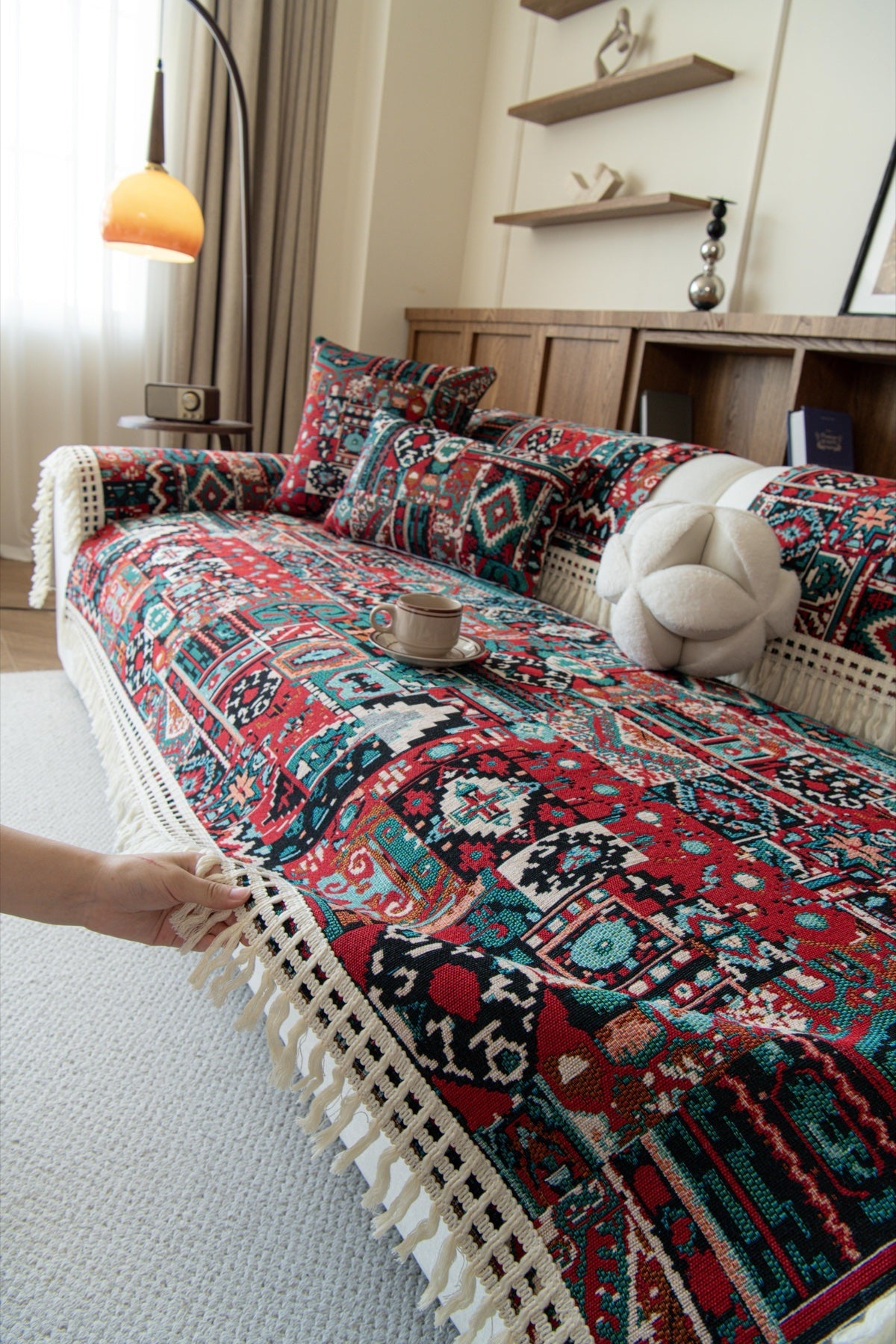 Decor Cedar Atlas Kilim Fringe Sofa Cover Piece - kilim sofa cover piece styling for kilim fringe sofa cover piece in United States, image 18