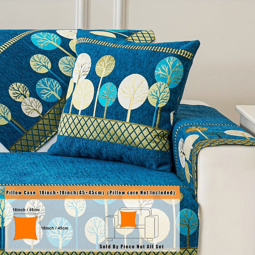 Decor Cedar Moonlit Jacquard Armchair Cover lifestyle product image for boho chair cover in United States