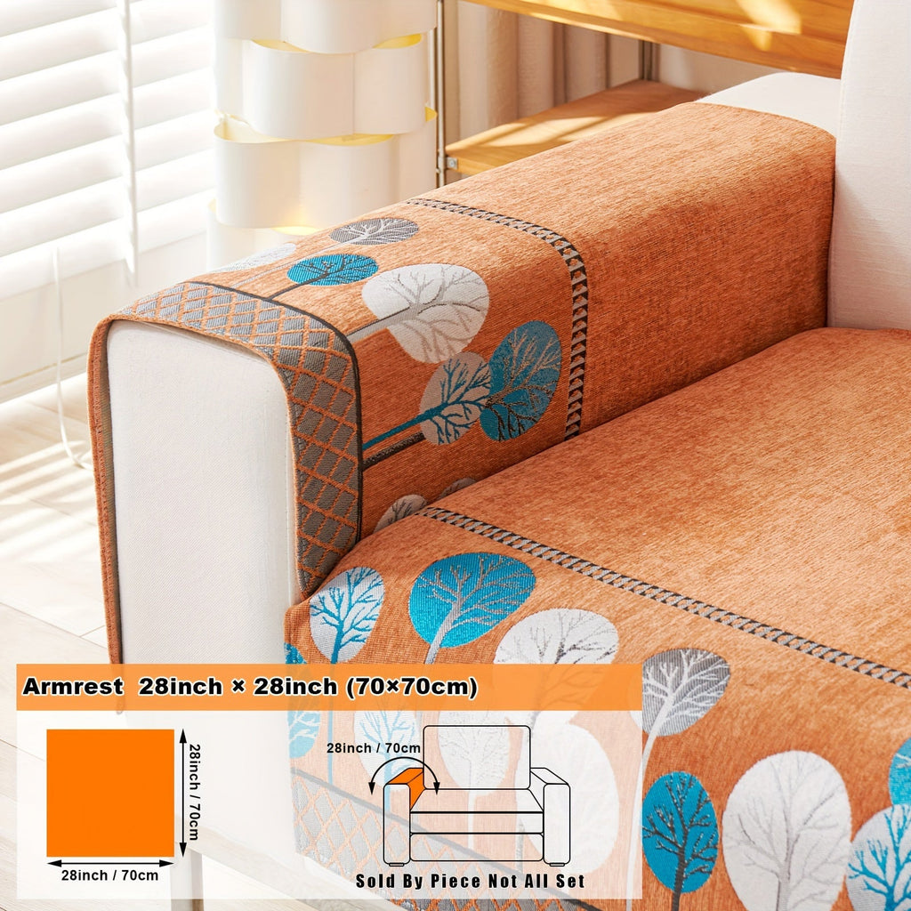 Decor Cedar Moonlit Jacquard Armchair Cover lifestyle product image for boho chair cover in United States