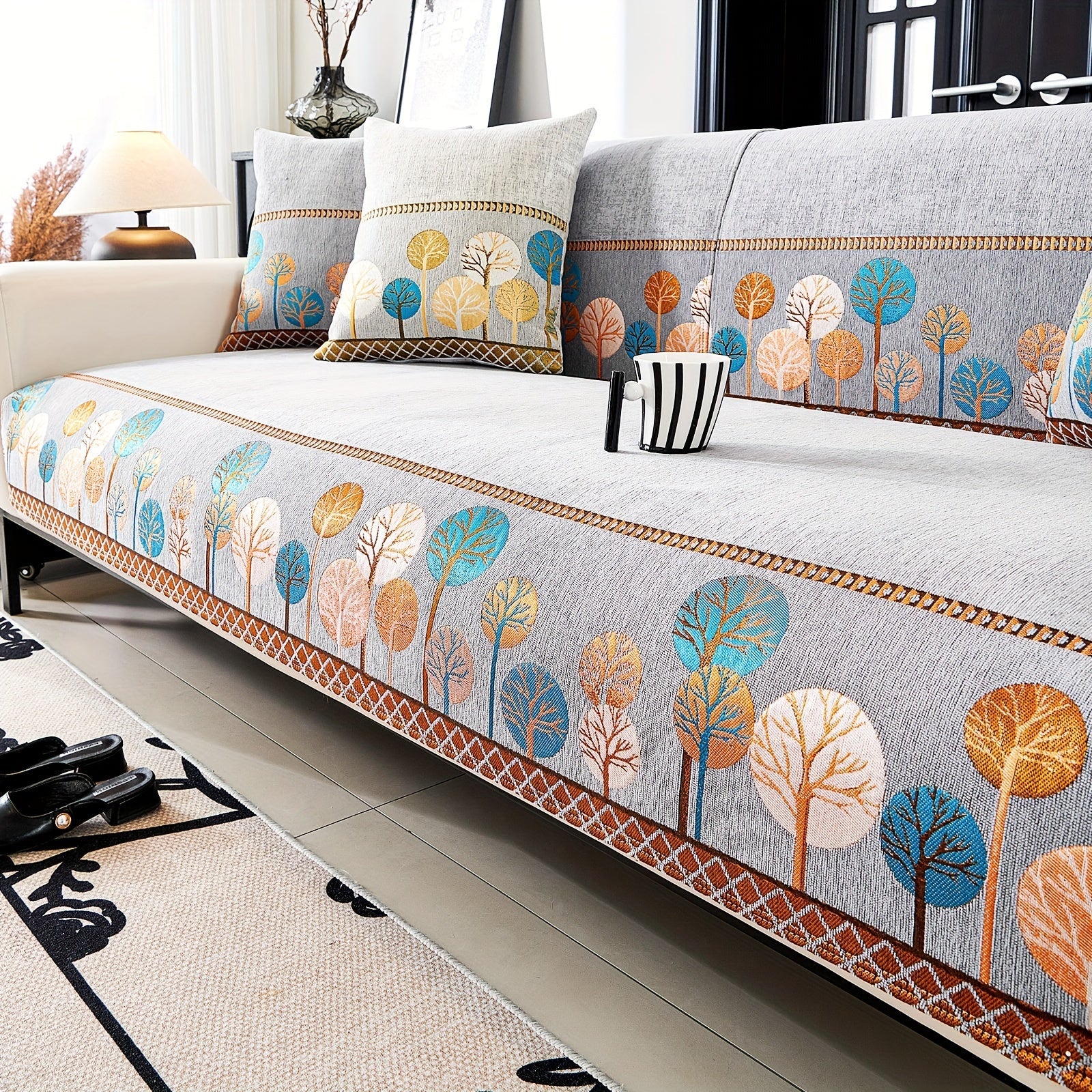 Decor Cedar Sienna Boho Plush Sofa Cover armchair cover in United States - color and texture view 8
