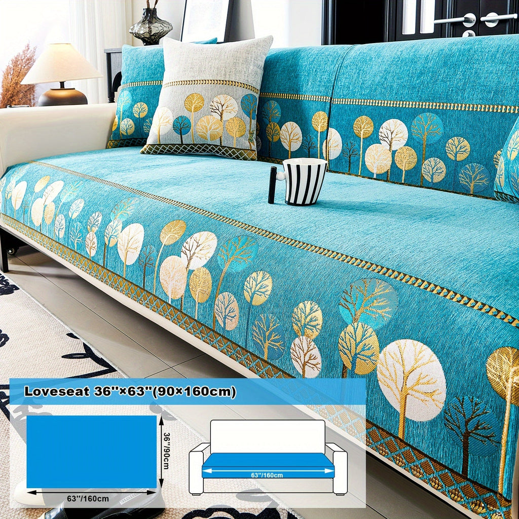 Decor Cedar Sienna Boho Plush Sofa Cover lifestyle product image for boho sofa cover in United States