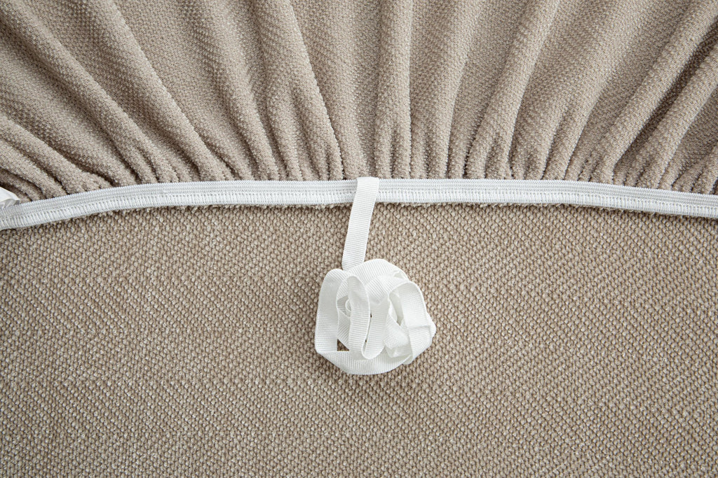 Decor Cedar Marlow Chenille Stretch Sofa Cover lifestyle product image for weather resistant sofa cover in United States