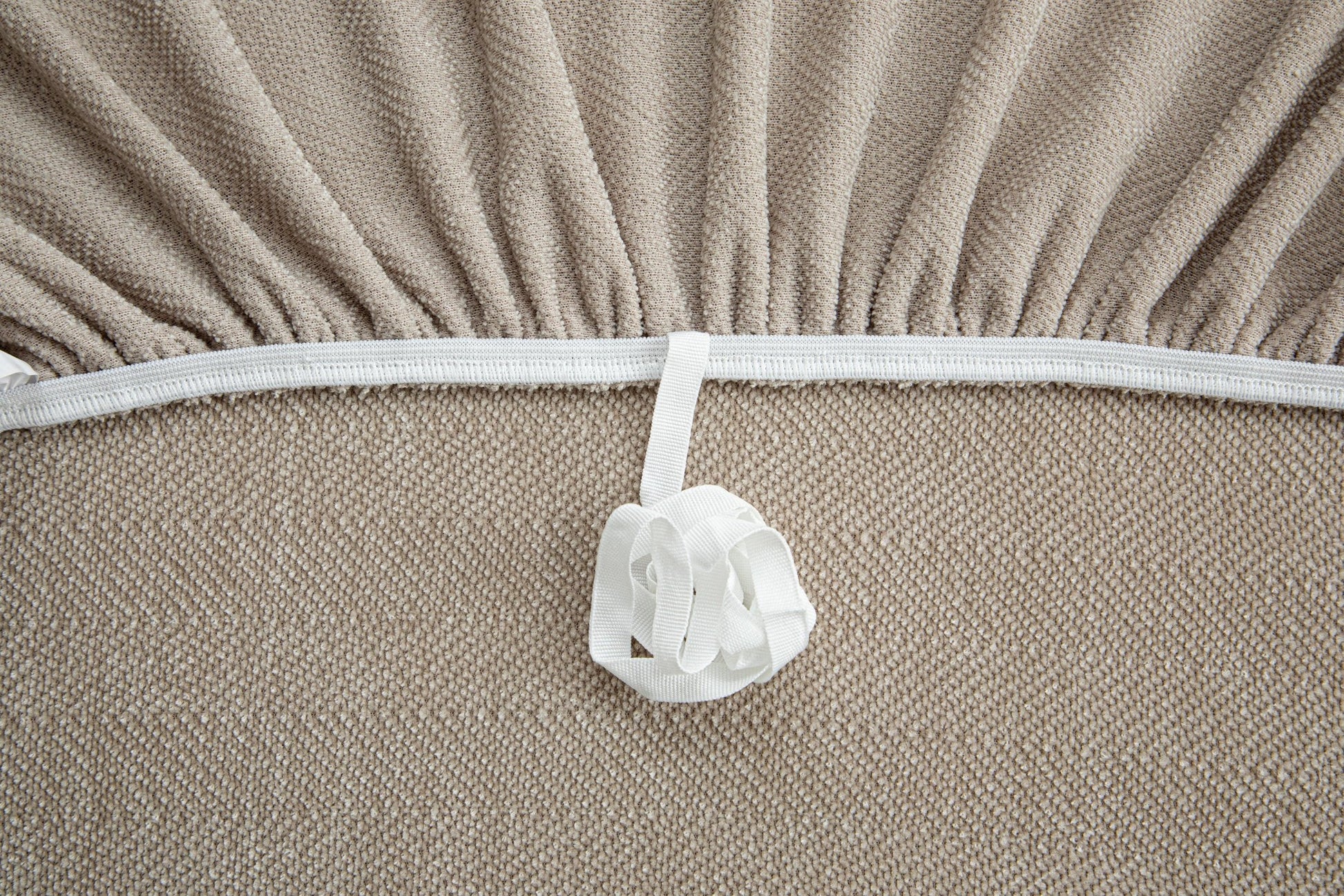 Decor Cedar Marlow Chenille Stretch Sofa Cover lifestyle product image for weather resistant sofa cover in United States