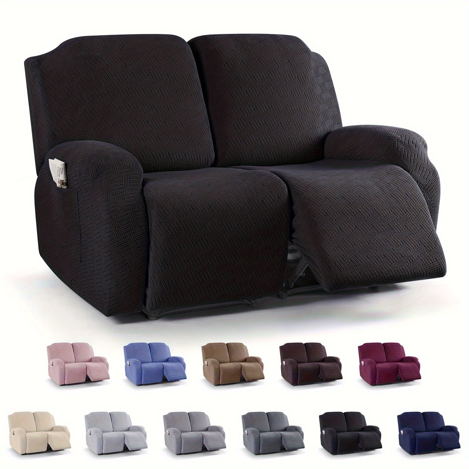 Decor Cedar Greyson Jacquard Recliner Cover lifestyle product image for jacquard recliner cover in United States