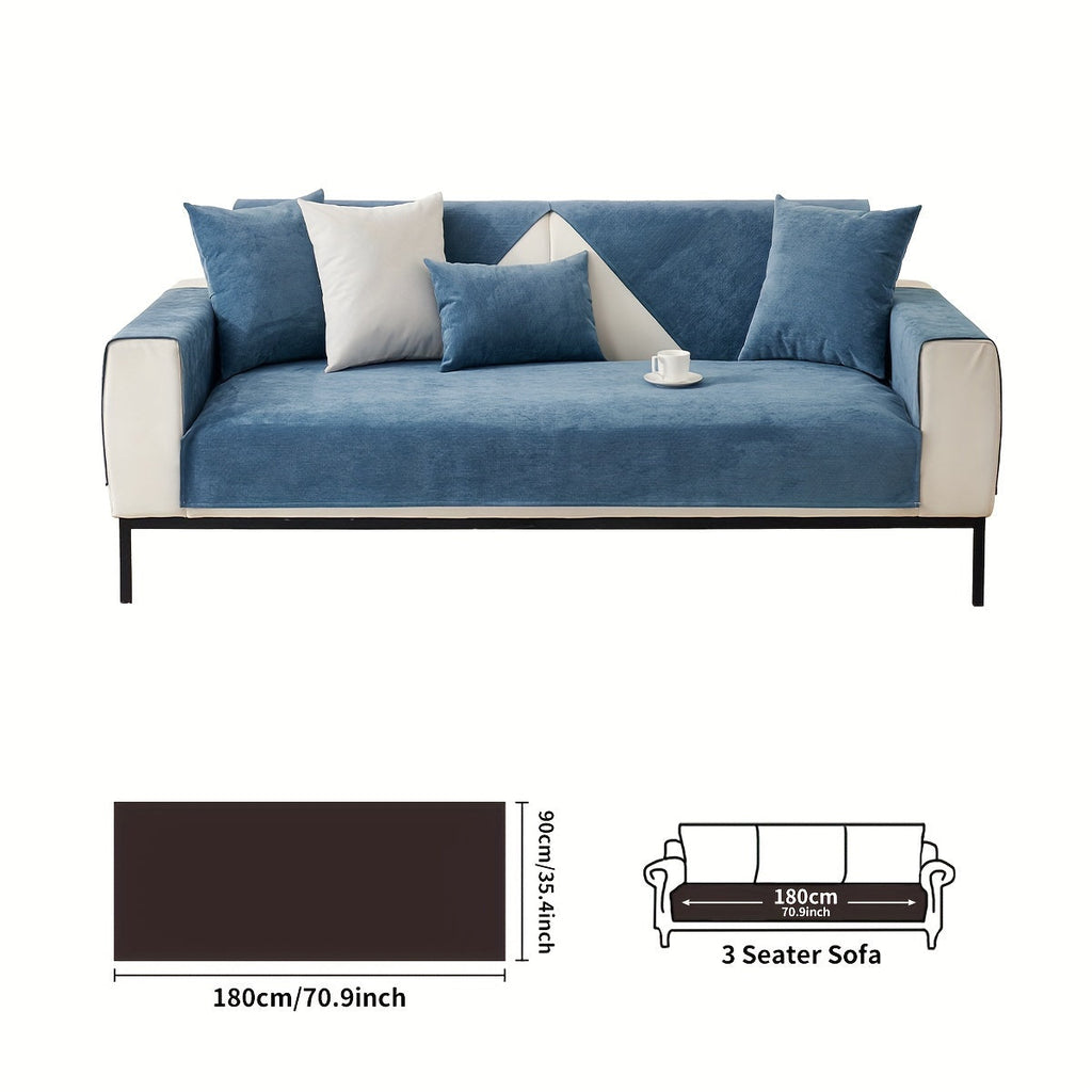 Decor Cedar Haven Pet Friendly Sofa Cover lifestyle product image for stretch sofa cover in United States