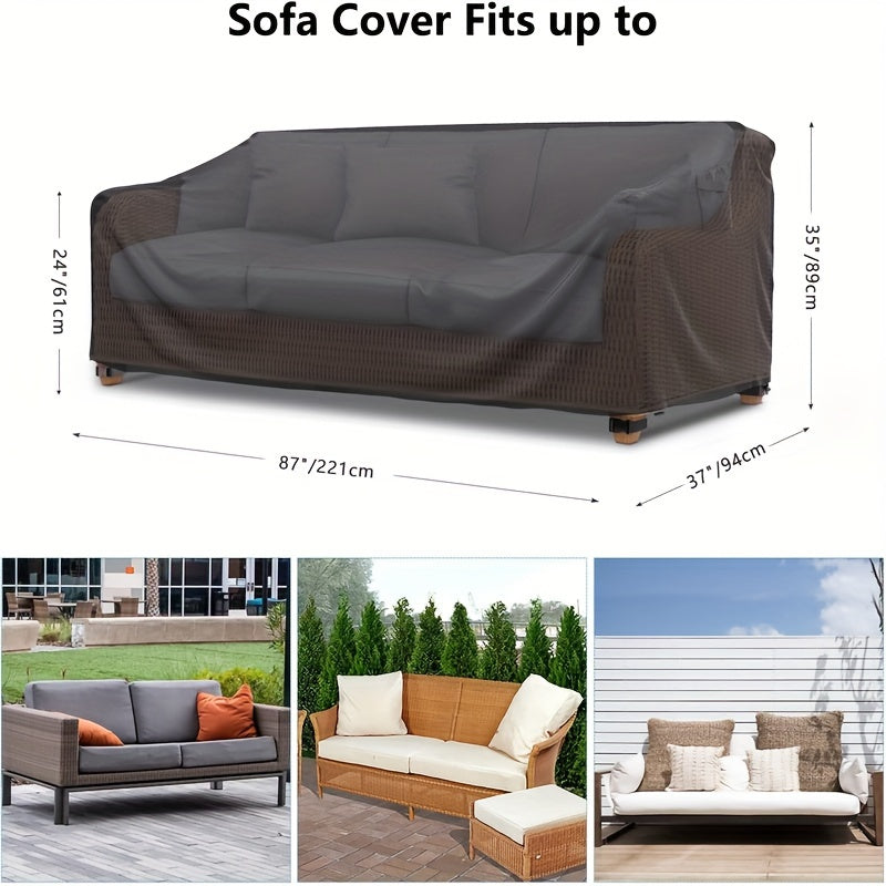 Decor Cedar Portsea Water Resistant Outdoor Sofa Cover lifestyle product image for water resistant outdoor sofa cover in United States