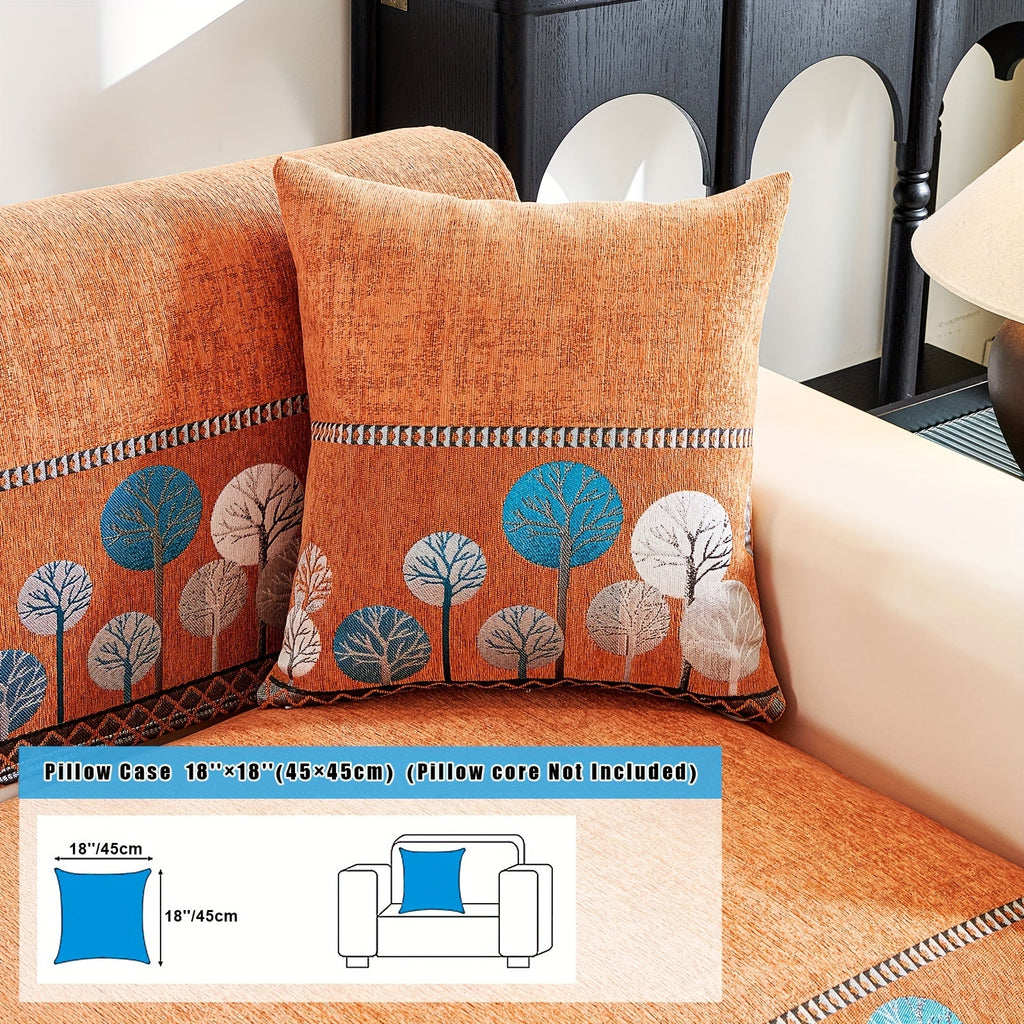 Decor Cedar Sienna Boho Plush Sofa Cover lifestyle product image for boho sofa cover in United States