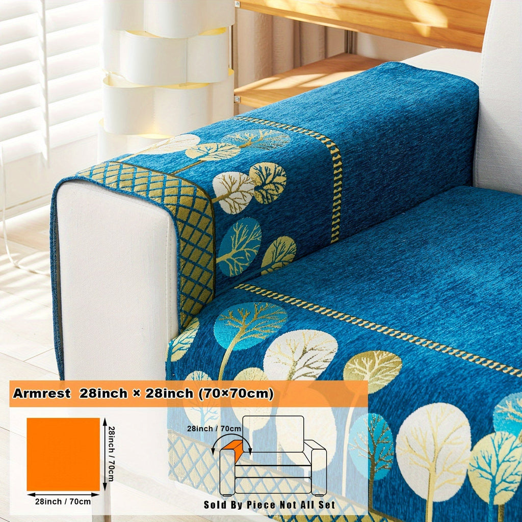 Decor Cedar Moonlit Jacquard Armchair Cover lifestyle product image for boho chair cover in United States