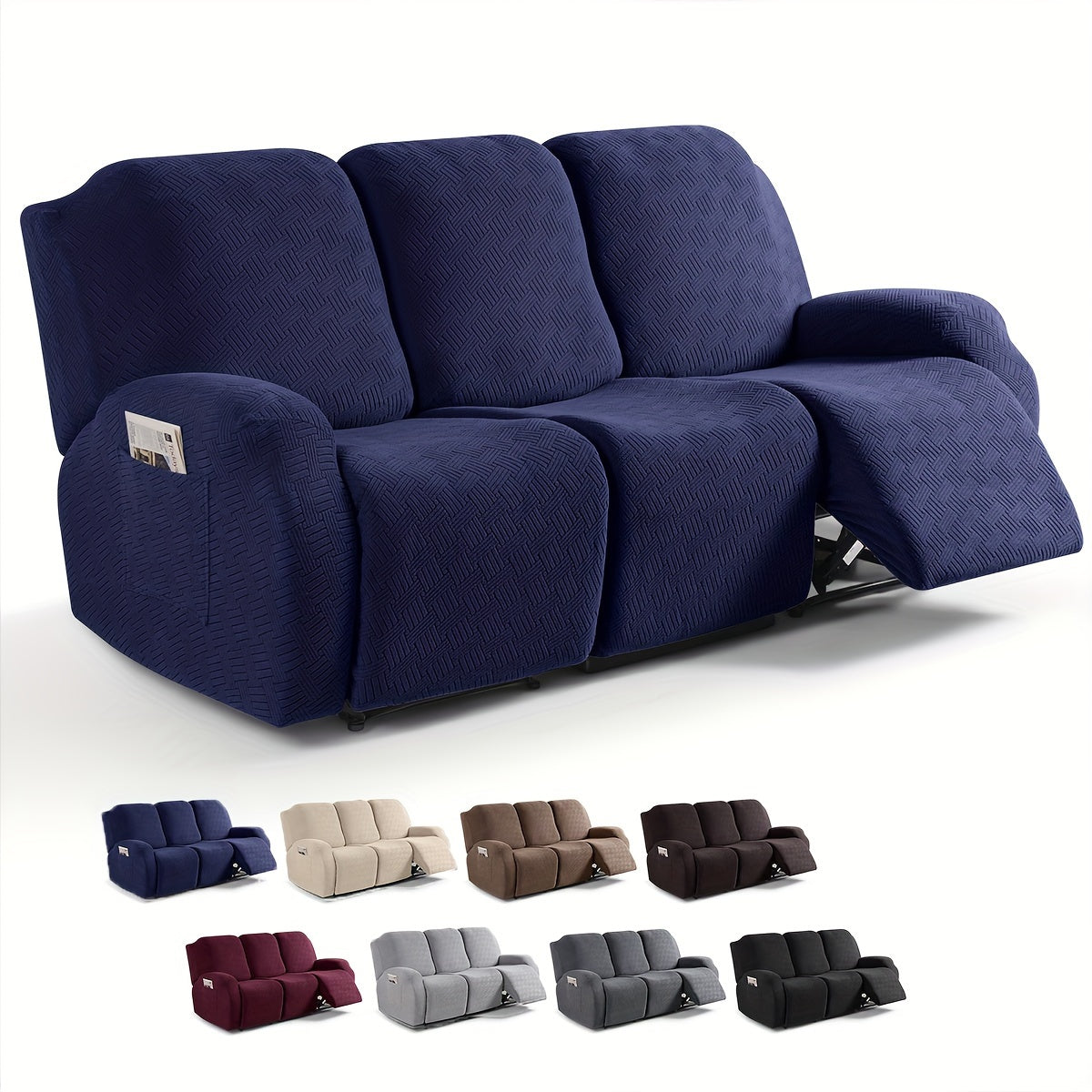 Decor Cedar Greyson Jacquard Recliner Cover lifestyle product image for jacquard recliner cover in United States