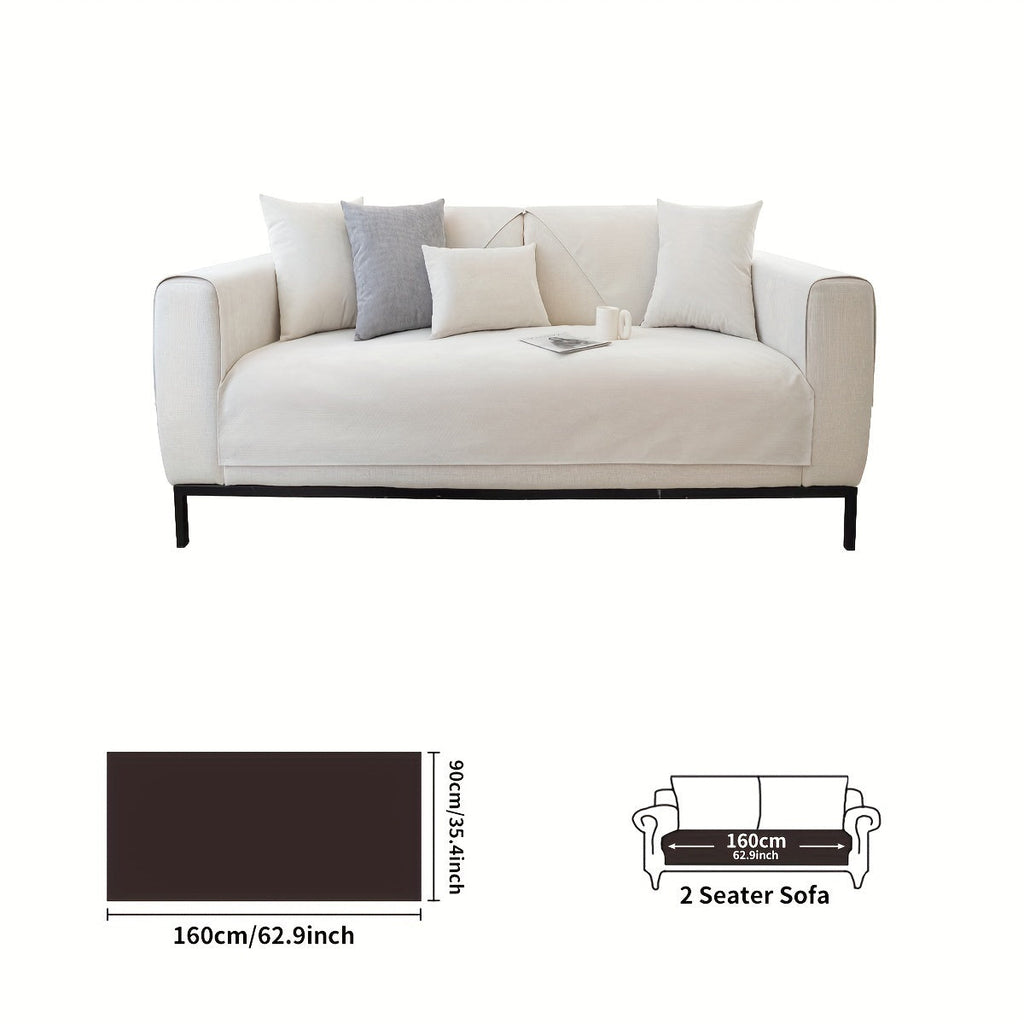 Decor Cedar Haven Pet Friendly Sofa Cover lifestyle product image for stretch sofa cover in United States