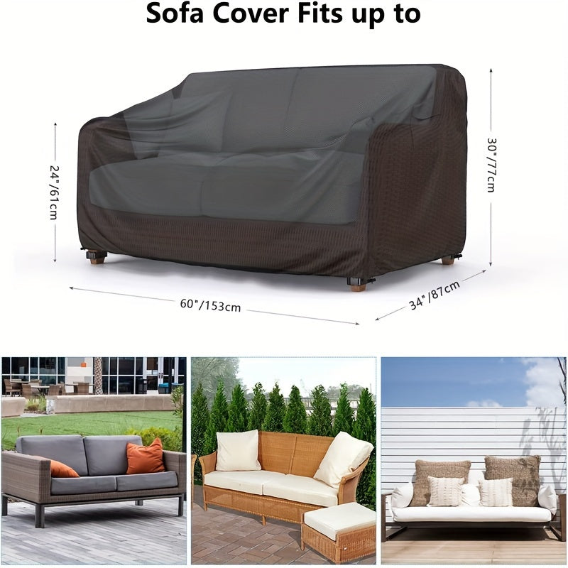 Decor Cedar Portsea Water Resistant Outdoor Sofa Cover lifestyle product image for water resistant outdoor sofa cover in United States