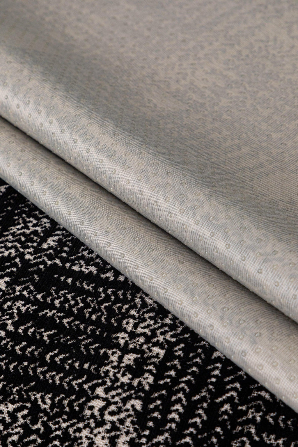 Decor Cedar Hampton Plaid Jacquard Sofa Seat Cover in Charcoal Black Plaid - fabric texture detail image for plaid sofa seat covers in United States