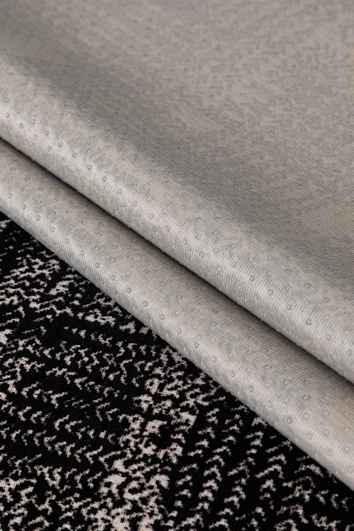Decor Cedar Hampton Plaid Jacquard Sofa Seat Cover in Charcoal Black Plaid - fabric texture detail image for plaid sofa seat covers in United States