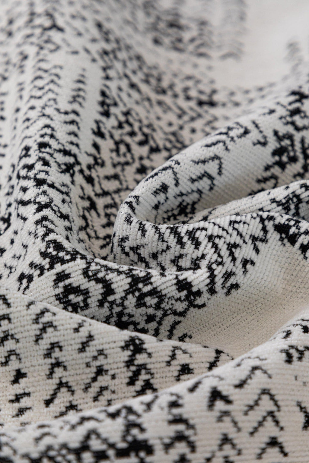 Decor Cedar Hampton Plaid Jacquard Sofa Seat Cover in Silver Gray Plaid - fabric texture detail image for plaid sofa seat covers in United States