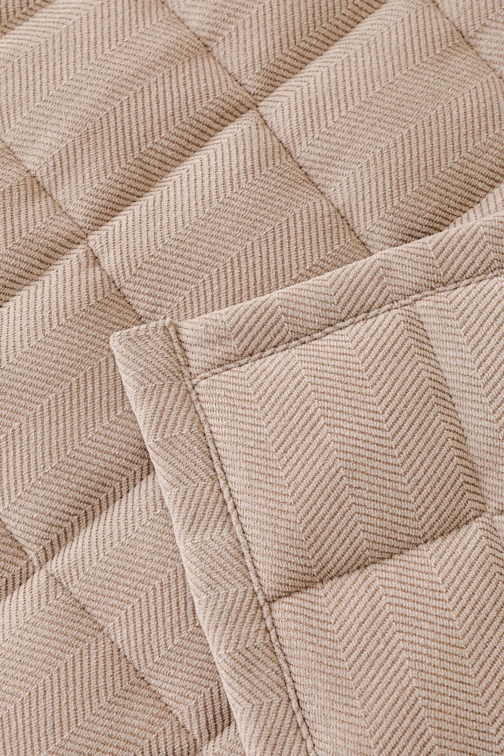 Decor Cedar Haven Quilted Corduroy Sofa Cover Piece in Warm Taupe - quilted corduroy fabric detail for quilted corduroy sofa cover pieces in United States, image 51