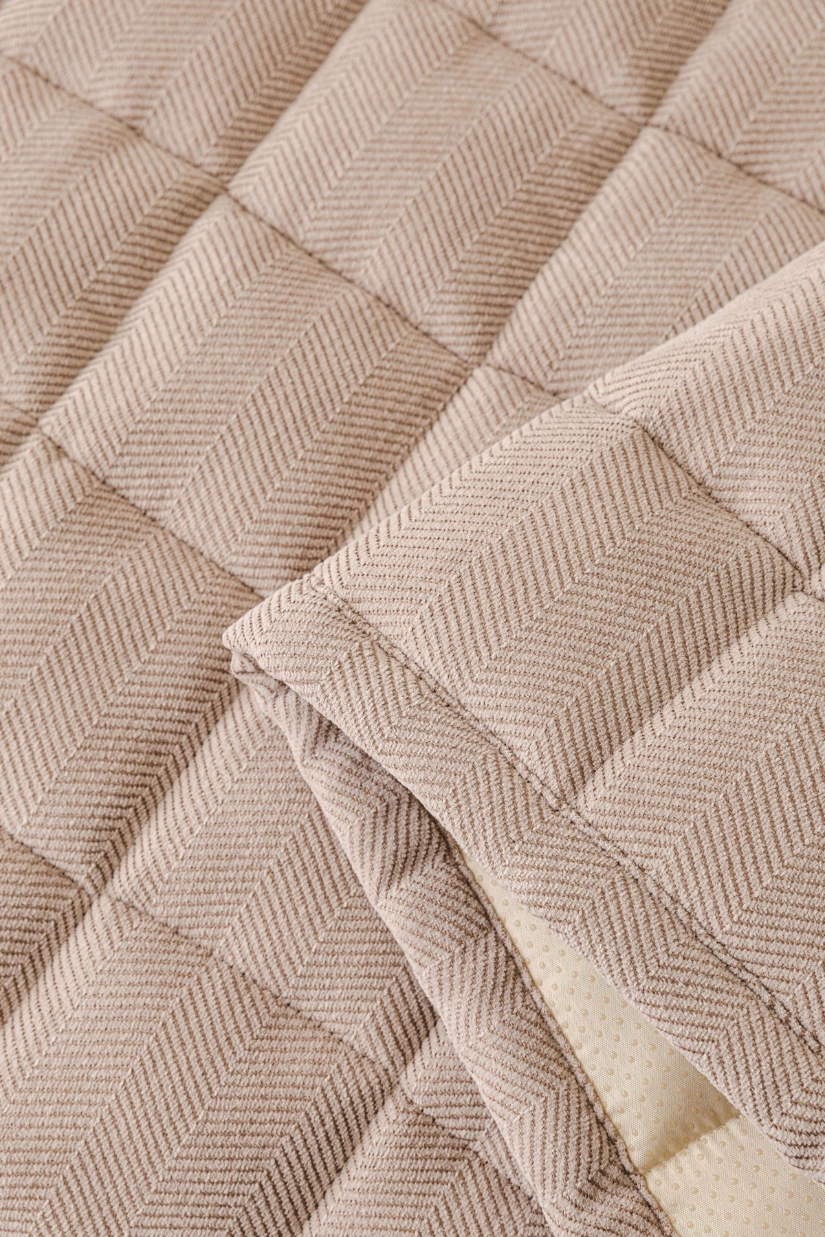 Decor Cedar Haven Quilted Corduroy Sofa Cover Piece in Warm Taupe - quilted corduroy fabric detail for quilted corduroy sofa cover pieces in United States, image 53