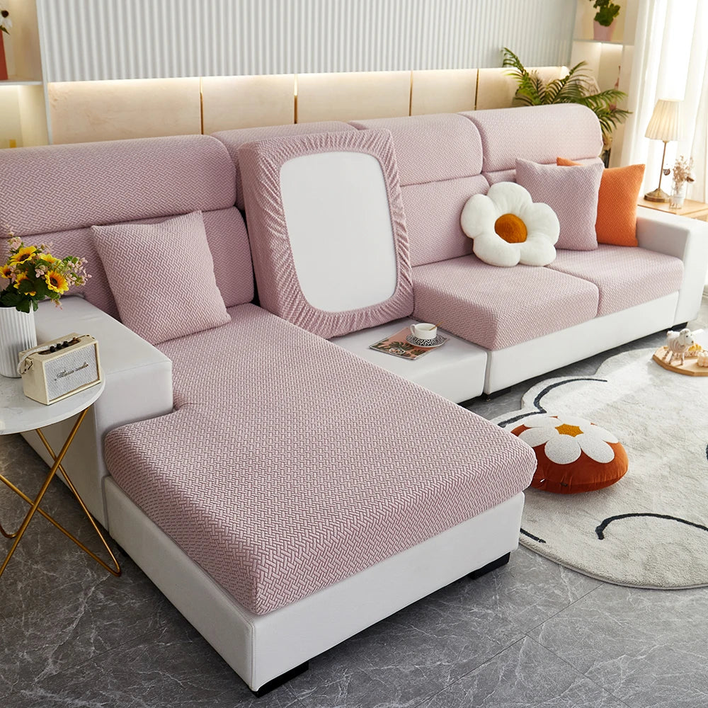 Decor Cedar Milan Twill Stretch Sofa Slipcover stretch sofa cover in United States - color and texture view 2