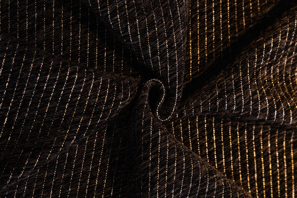Decor Cedar Milano Ribbed Fringe Sofa Throw Cover in Charcoal Black - ribbed sofa throw cover fabric and edge detail in United States, image 28