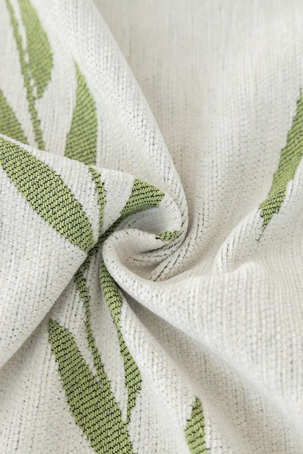 Decor Cedar Oliva Leaf Fringe Sofa Throw Cover in Sage Leaf - leaf pattern sofa throw cover styled couch cover in United States, image 4
