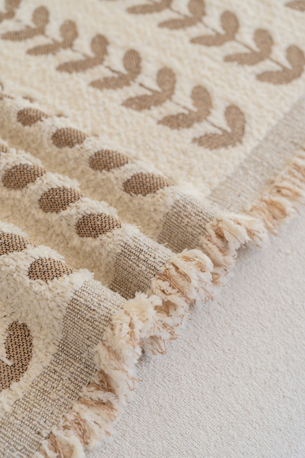 Decor Cedar Palmira Leaf Sofa Throw Cover detail product image for pet friendly sofa throw cover in United States