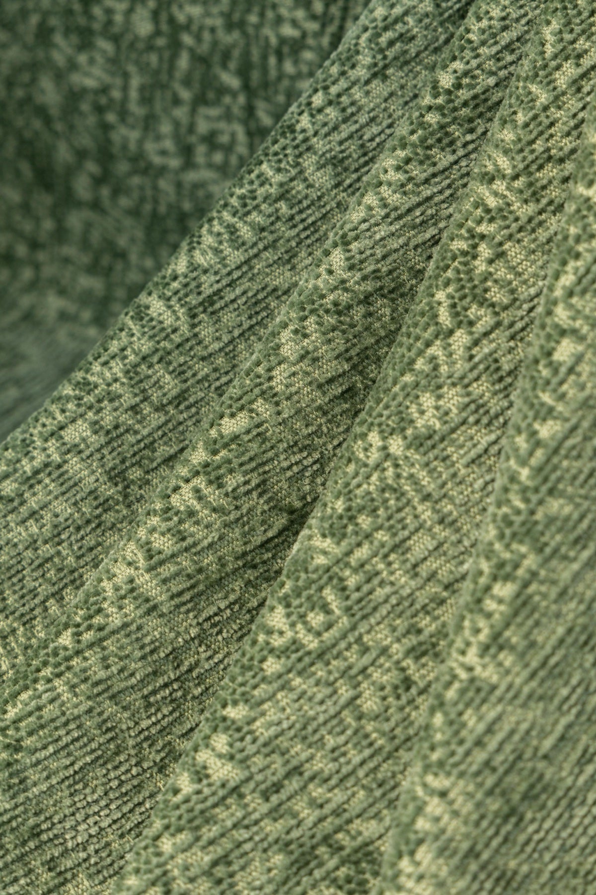 Decor Cedar Solene Textured Chenille Sofa Throw Cover in Sage Green - soft chenille texture detail for soft chenille couch cover in United States, image 25
