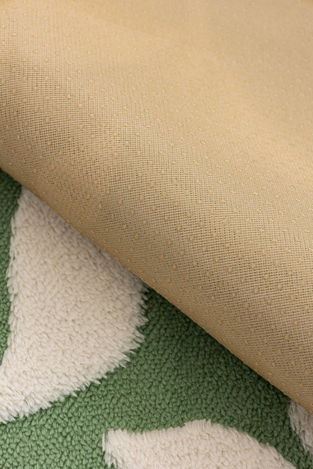 Decor Cedar Willow Quilted Leaf Sofa Seat Cover in Sage Leaf - fabric texture and edge detail for quilted sofa seat covers in United States